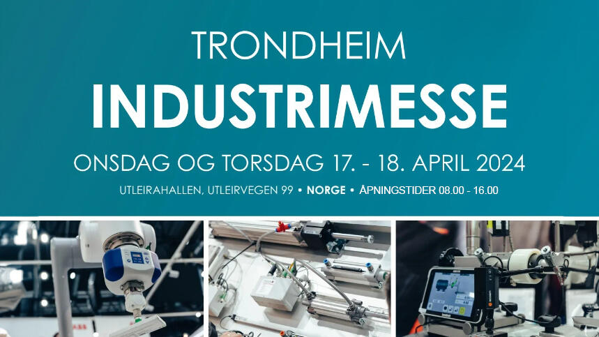 Den 17. - 18. april møtes vi i Utleirahallen. Møt bransjens ledende leverandører og se nye produkter, innovative materialer og effektive løsninger for produksjons- og prosessindustrien. Velkommen!

